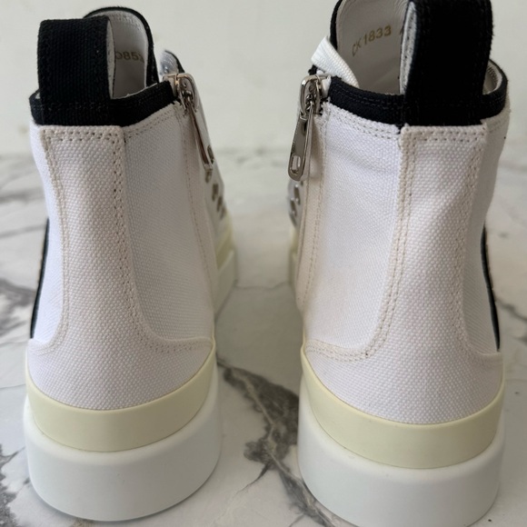 Dolce & Gabbana White and Black PORTOFINO High Top Sneakers NEW!!! - Picture 5 of 7